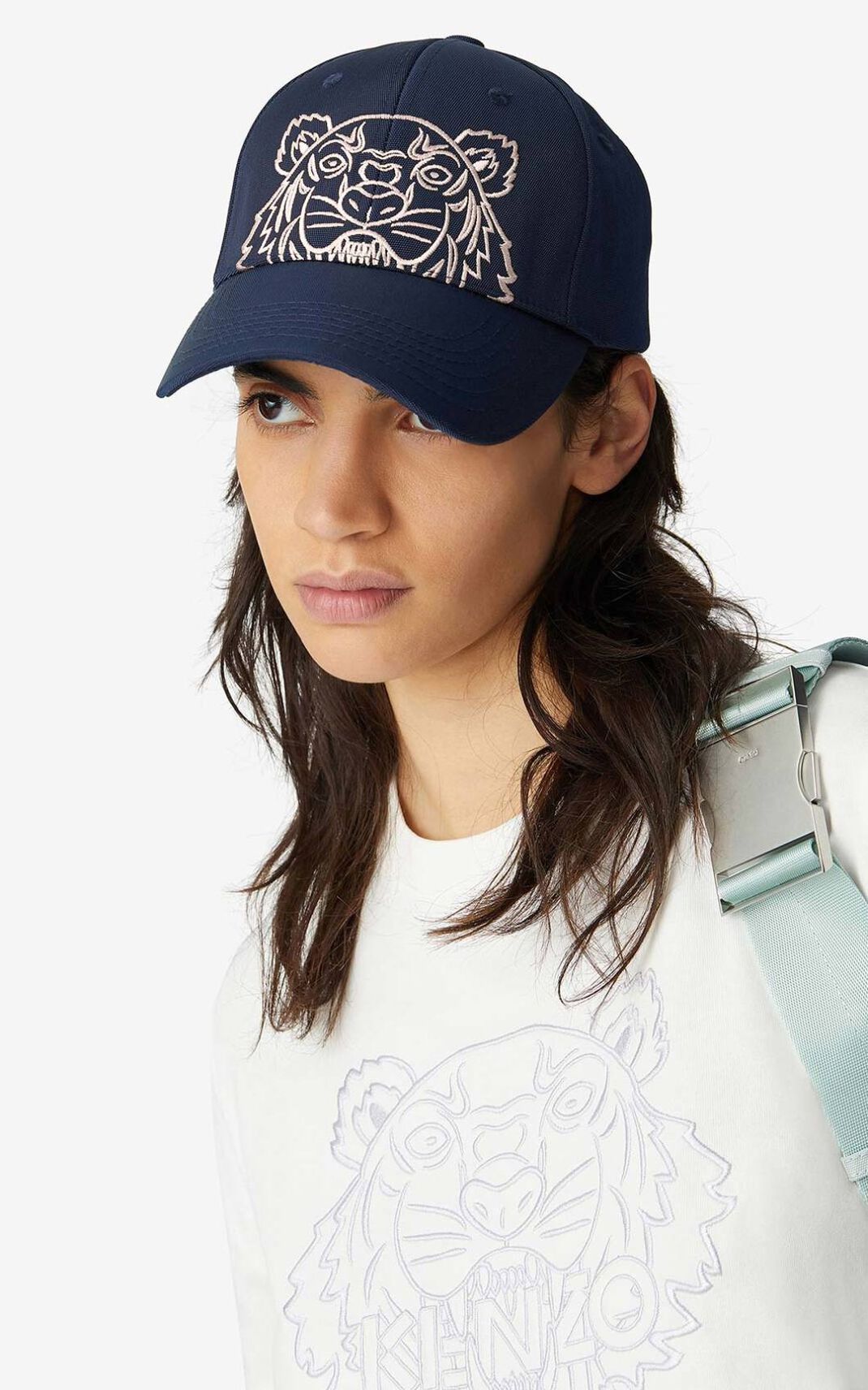 Gorras Kenzo Lona Kampus Tiger Mujer Azules XOL527149